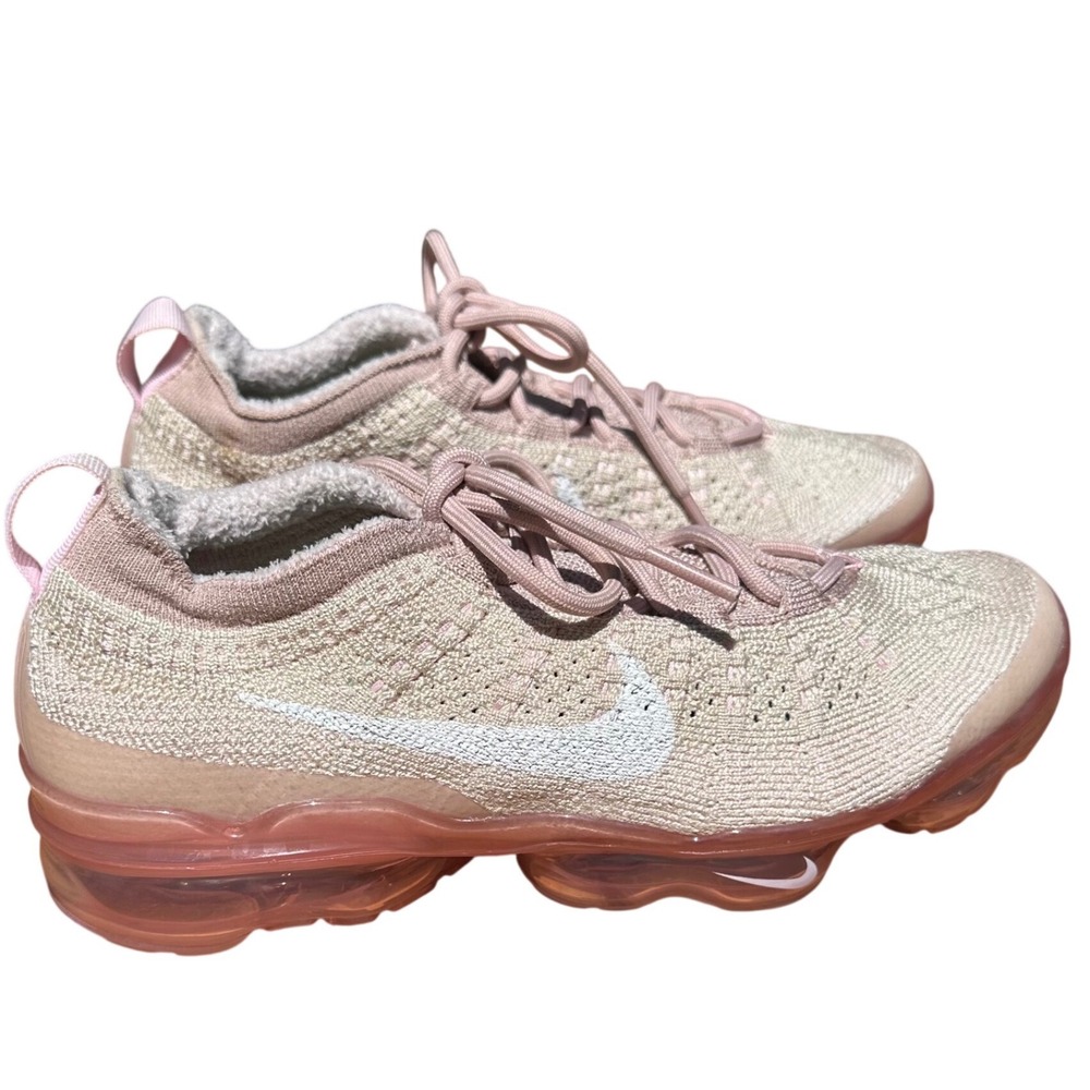 Nike Air VaporMax 2023 Flyknit Pink Beige Running Shoes DV6840-101 Womens 6.5